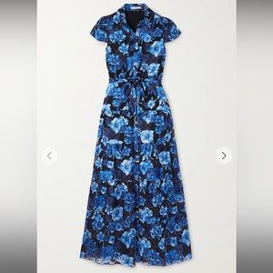 NWT Alice and Olivia Blue Floral Gown Size 6!